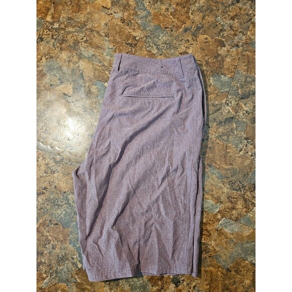 Bke‎ shorts mens size 36x 23 red purple hybrid athletic fit shorts - Picture 1 of 8